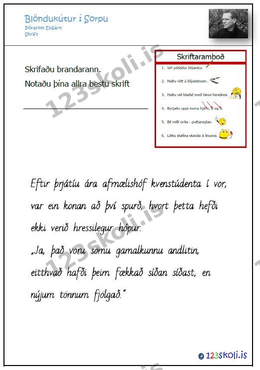 Forskoðunarmynd fyrir Skrift