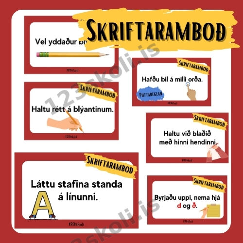 Forskoðunarmynd fyrir Skrift – amboð fyrir yngsta stig