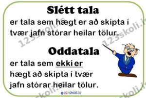 Forskoðunarmynd fyrir Sléttar tölur og oddatölur