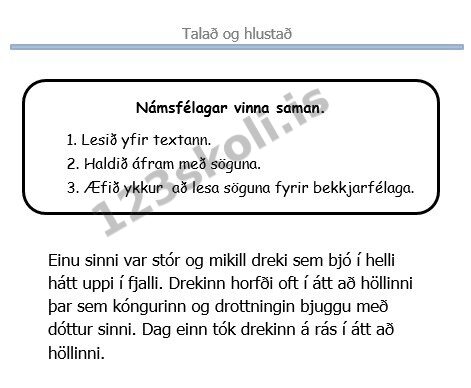 Forskoðunarmynd fyrir Sögulok – verkefni 4