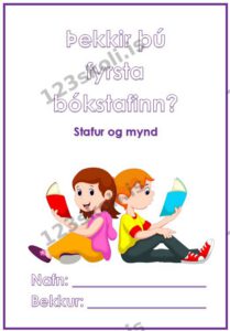 Forskoðunarmynd fyrir Stafur og mynd – verkefnahefti