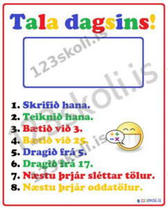 Forskoðunarmynd fyrir Tala dagsins