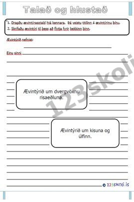 Forskoðunarmynd fyrir Talað og hlustað – Ævintýri