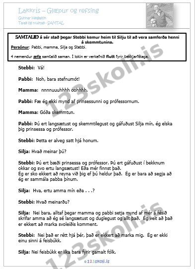 Forskoðunarmynd fyrir Talað og hlustað – Samtal