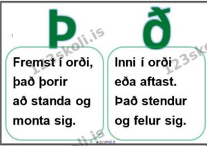 Forskoðunarmynd fyrir Þ eða ð