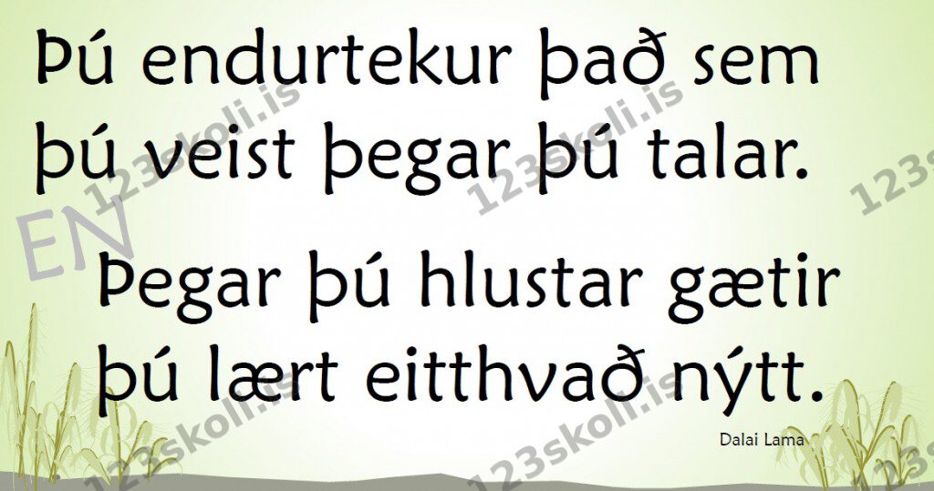 Forskoðunarmynd fyrir Þegar þú hlustar