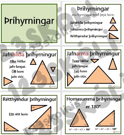 Forskoðunarmynd fyrir Þríhyrningar