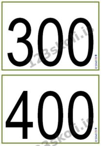 Forskoðunarmynd fyrir Tölurnar 100 – 1000
