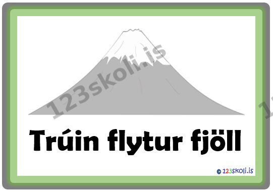 Forskoðunarmynd fyrir Trúin flytur fjöll