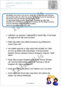 Forskoðunarmynd fyrir Umræðuspurningar fyrir eldri nemendur