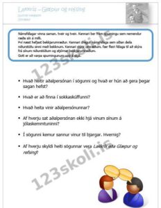 Forskoðunarmynd fyrir Umræðuspurningar fyrir yngri nemendur