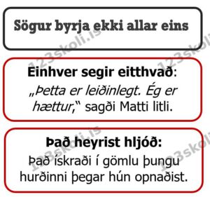 Forskoðunarmynd fyrir Hvernig byrjar saga? Góð ráð og kveikjur