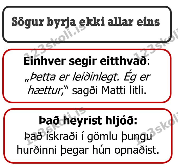 Forskoðunarmynd fyrir Hvernig byrjar saga? Góð ráð og kveikjur