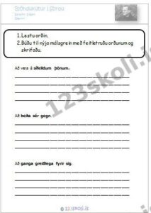 Forskoðunarmynd fyrir Útskýra með nýrri málsgrein