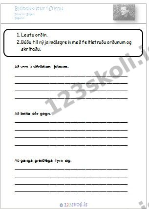 Forskoðunarmynd fyrir Útskýra með nýrri málsgrein