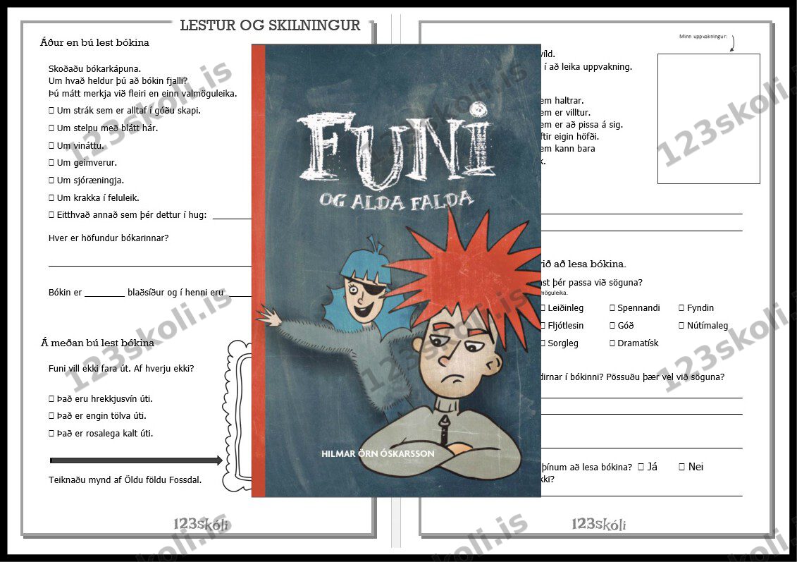 Verkefnahefti – Funi og Alda falda