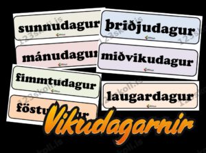 Forskoðunarmynd fyrir Vikudagarnir – sjónrænt skipulag